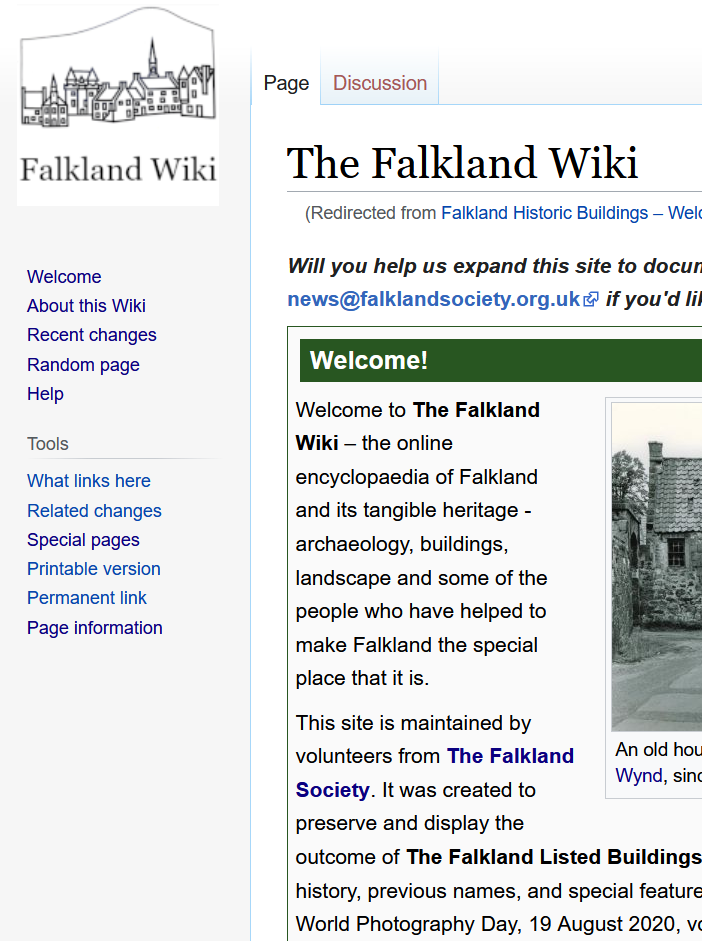 Screenshot from the Falkland Wiki